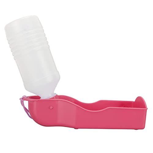 Hundewasserflasche, Einfach zu Verwendende Hundewasserflasche für Draußen für Hunde (Rosa) von Pssopp