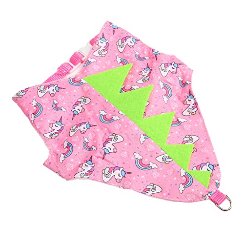 Pssopp Kaninchen-Dinosaurier-Kostüme, Polyester, Daunen, weit verbreitet, Dinosaurier-Stil, Cartoon-Kaninchen, weiche, atmungsaktive Kaninchen-Kleidung Rosa Einhorn von Pssopp