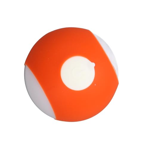 Pssopp Katzenspielzeugball, Interaktiver, um 360 Grad Rollender, Sicherer, Automatisch Beweglicher, Springender, Rollender Ball für Heimtierbedarf (ORANGE) von Pssopp