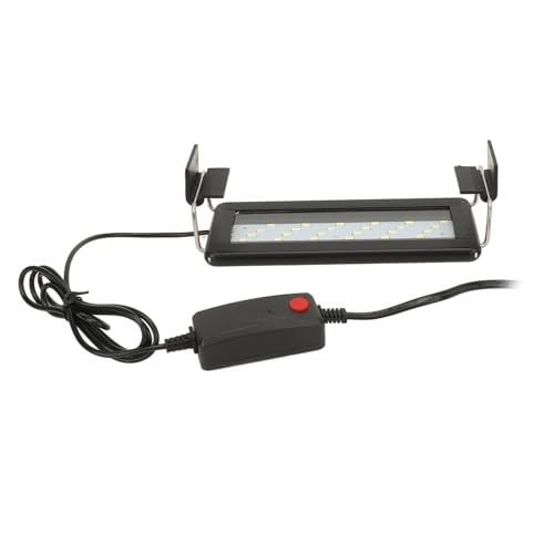 Pssopp LED-Aquariumlicht, Dünne und Kompakte LED-Aquariumbeleuchtungslampen 5730 High Light Beads Dünnes Lampenkörperdesign Aquariumlicht mit Timer (EU-Stecker 220 V) von Pssopp