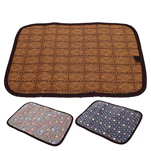 Pssopp Pet Cooling Mat Doppelseitig Wasserdicht Atmungsaktiv Selbstkühlendes Pad Weiche Warme Pet Plüschmatte Decke Fluffy Sleep (S) von Pssopp