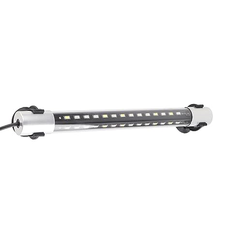 Pssopp RGB-Licht-Aquarium-LED-Licht, Schnelle Wärmeableitung, 3 Lichtmodi, Hochwertige Lampenperlen, Wasserdicht und Augenschutz, Aquarium-Weitwinkel-LED-Licht, weiß, 220 V (ZY-P28 von Pssopp