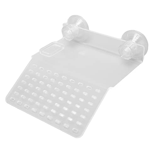 Reptile Basking Platform Transparente Mehrzweck Schildkröten Dock Basking Plattform aus Acryl mit 2 Starken Saugnäpfen (S) von Pssopp