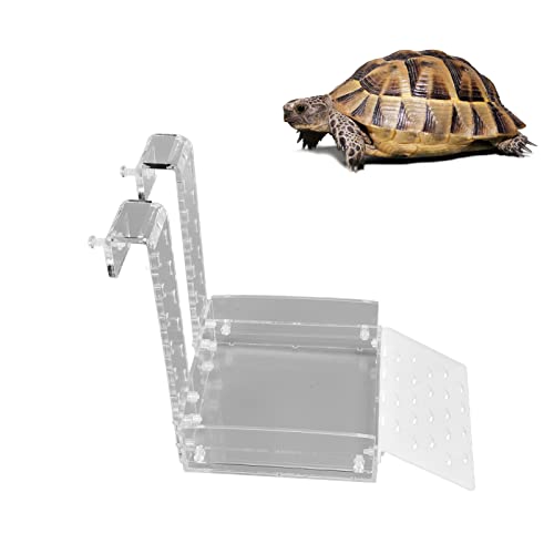 Reptile Basking Platform Tank Turtles Dock Acryl Relaxing Platform mit Saugnäpfen Transparent Sink Wharf von Pssopp