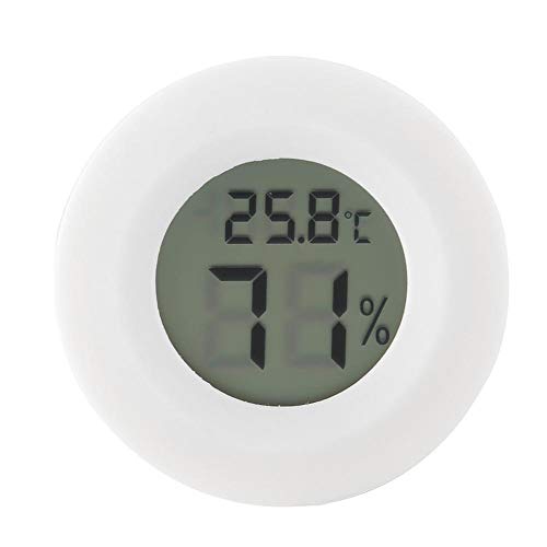 Reptilien Thermometer und Hygrometer Digital Reptile Thermometer LCD Temperatur Feuchtemessgerät mit großem LCD Display für Terrarium Reptilienbecken Terrarien Inkubatoren(Weiß) von Pssopp