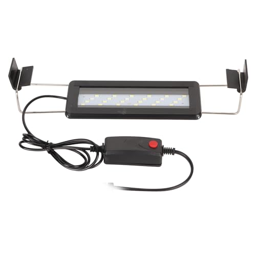 Ultradünnes LED-Aquariumlicht, Wärmeableitung, Simuliert Naturbeleuchtung, Perlen mit Hoher Helligkeit, mit Halterung für Aquarium (EU-Stecker 220 V) von Pssopp