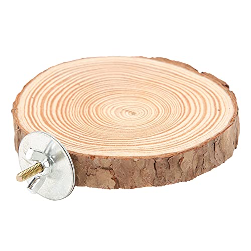 Vogel Sitzbrett Runde Holz Sitzstangen für Vogel Papagei Nymphensittich Käfige Kork Sitzbrett Papagei Holzständer Vögel Barsch Plattform für Vögel Wellensittich Nymphensittich(10cm) von Pssopp