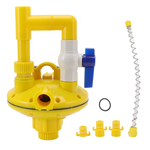 Wasserspender-Druckregler, Automatischer Tränke-Wasserleitungsregler, 2-Wege-G3/4-Zoll-Druckregler für Hühner-Enten-Kaninchen-Futtergeräte von Pssopp