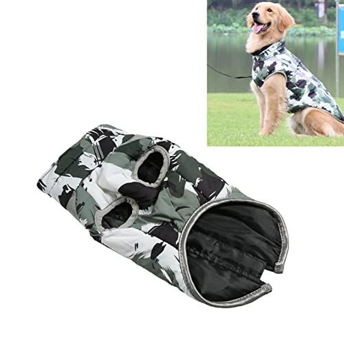 wasserdichte Parkas für Hunde Reflektierende warme Hundeweste wasserdichte Hundejacke Hundewintermantel wasserdichte Winterhundeweste Hundewinterbekleidung XL von Pssopp