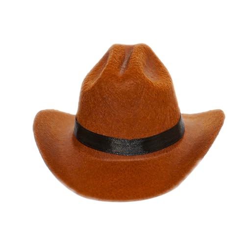 Kleine Katze Stoff Cowboy Cap für Halloween Haustier Geburtstag Party Requisiten Hut für Bichons Verstellbarer Riemen Hunde Kostüm Hut Haustier Cowboy Cap von Puco