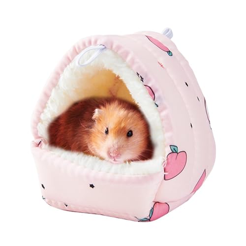 Puco Hamster Hängematte Winter warme Baumwolle kleines Haustierkäfig Schlafnestbett für Meerschweinchen Igel Eichhörnchen Käfigzubehör kleines Haustier Winter Warmhaus von Puco