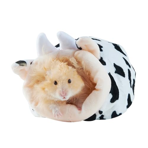 Puco Hamster Hängematte Winter warme Baumwolle kleines Haustierkäfig Schlafnestbett für Meerschweinchen Igel Eichhörnchen Käfigzubehör kleines Haustier Winter Warmhaus von Puco