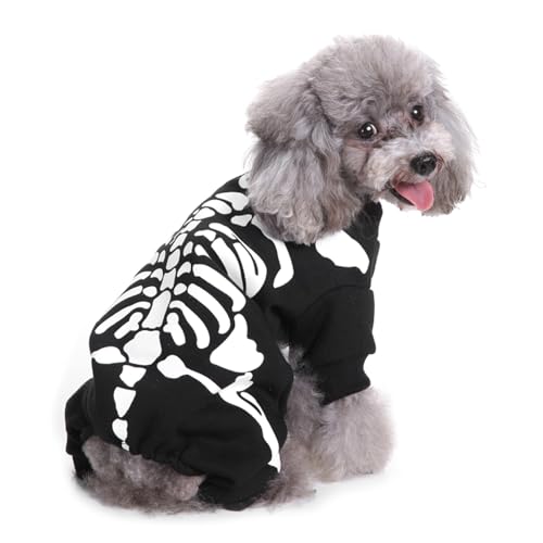 Puco Mehrere Arten Weihnachten Halloween Haustier Kostüm mit Hut Set Katze Hunde Pullover Warm halten Overall für Haustier Cosplay Party Haustier Kostüm von Puco