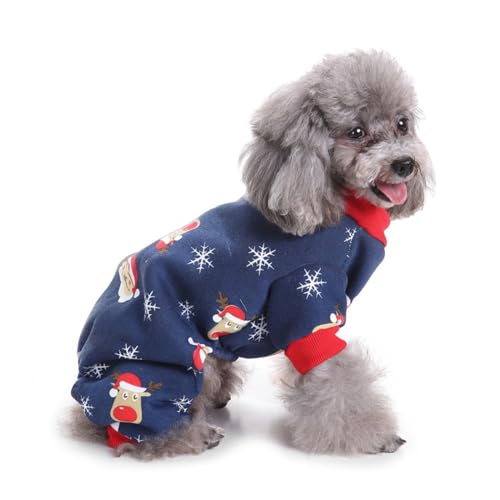 Puco Mehrere Arten Weihnachten Halloween Haustier Kostüm mit Hut Set Katze Hunde Pullover Warm halten Overall für Haustier Cosplay Party Haustier Kostüm von Puco