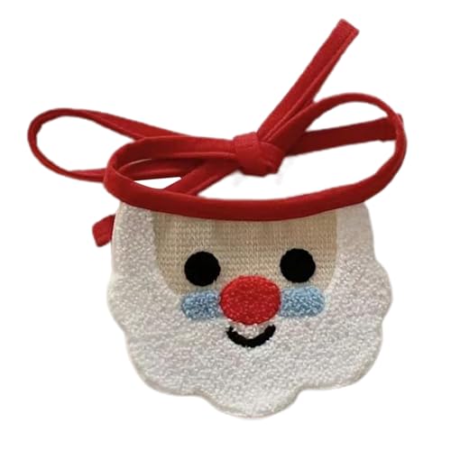 Puco Weihnachtsmotiv Kätzchen Speicheltuch bunter Schal verstellbares Katzen Bandana Welpenhalsband Katzenzubehör Heimtierbedarf Haustier Weihnachtsspeicheltuch von Puco