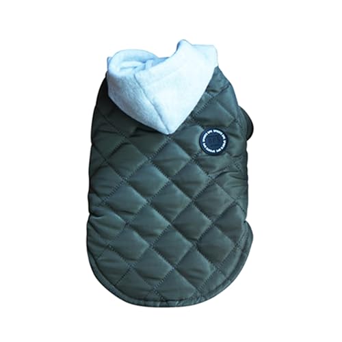 Puco Winter Hundemäntel Farbblockierung winddichter Hunde Schneeanzug Hundemantel Welpen Outfit Welpen Outfit einfach zu tragender Hunde Wintermantel von Puco