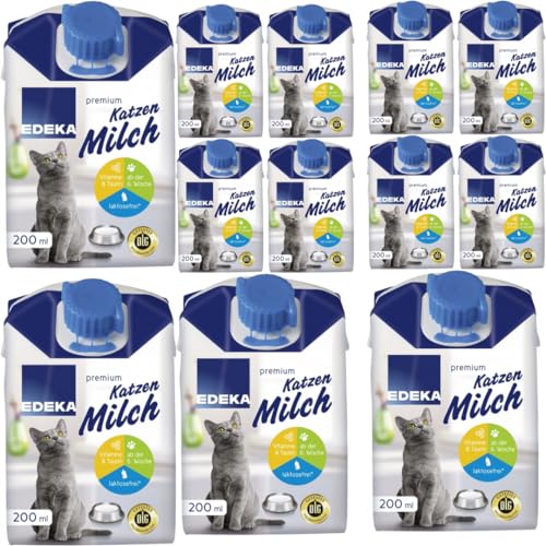 EDEKA Katzenmilch Milch 200 mililiter X 12 STÜCK von Pufai