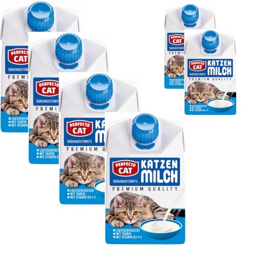 Perfecto Cat Premium Katzenmilch Milch 200 mililiter X 6 STÜCK von Pufai