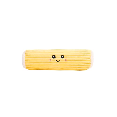 Puffy Crew Quietschendes Hundespielzeug, Bakery Bite_Stick Collection, 20,3 cm, für kleine und mittelgroße Hunde (Swiss Roll, klein) von Puffy Crew