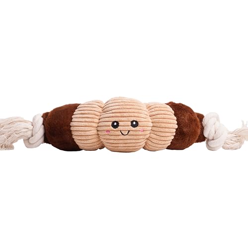 Puffy Crew Quietschendes Hundespielzeug, Bakery Bite_Stick Collection, 30,5 cm, für verschiedene Hundegrößen (Croissant, groß) von Puffy Crew