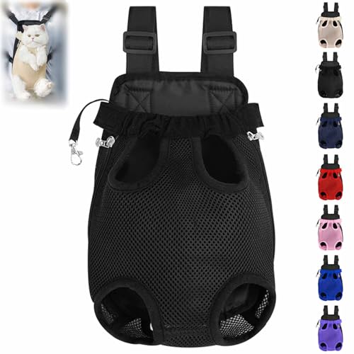 Celery Pets Haustier-Reiserucksack mit Beinen, Haustier-Rucksack, Hunde und Katzen, Celerypets Verstellbarer -für Katzen und Hunde, mit (Black,L) von Pukmqu