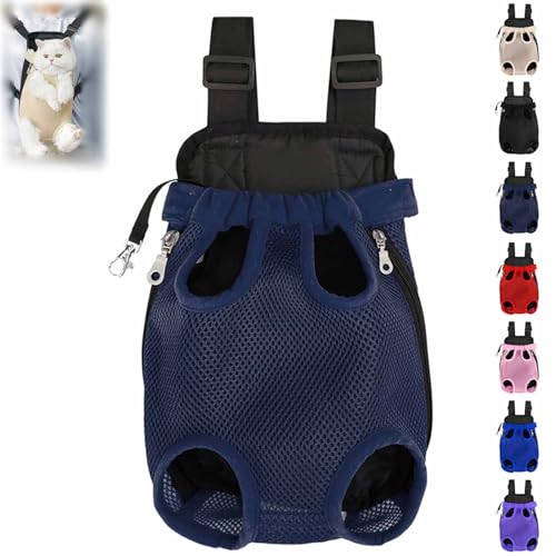 Celery Pets Haustier-Reiserucksack mit Beinen, Haustier-Rucksack, Hunde und Katzen, Celerypets Verstellbarer -für Katzen und Hunde, mit (Navy,L) von Pukmqu