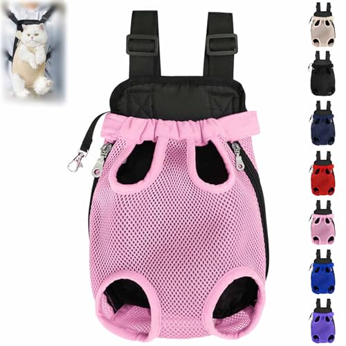 Celery Pets Haustier-Reiserucksack mit Beinen, Haustier-Rucksack, Hunde und Katzen, Celerypets Verstellbarer -für Katzen und Hunde, mit (Pink,L) von Pukmqu