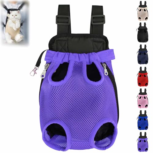 Celery Pets Haustier-Reiserucksack mit Beinen, Haustier-Rucksack, Hunde und Katzen, Celerypets Verstellbarer -für Katzen und Hunde, mit (Purple,L) von Pukmqu