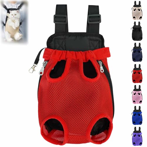 Celery Pets Haustier-Reiserucksack mit Beinen, Haustier-Rucksack, Hunde und Katzen, Celerypets Verstellbarer -für Katzen und Hunde, mit (Red,L) von Pukmqu