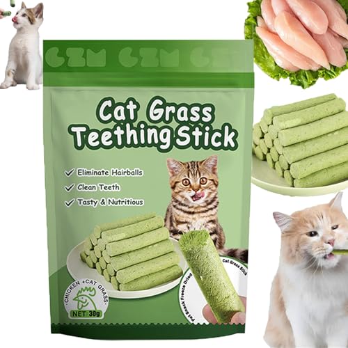 Pukmqu 786 Luxe Cat Sticks, Berdexa Cat Grass Teething Stick, 786 Luxe Cat Treats, Kausticks für Katzen, Kittygreen Sticks, Katzenminze-Spielzeugsticks, Indoor-Kätzchen-Kaustick (1Bag/6Pcs) von Pukmqu