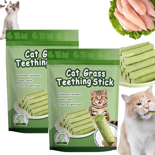 Pukmqu 786 Luxe Cat Sticks, Berdexa Cat Grass Teething Stick, 786 Luxe Cat Treats, Kausticks für Katzen, Kittygreen Sticks, Katzenminze-Spielzeugsticks, Indoor-Kätzchen-Kaustick (2Bag/12Pcs) von Pukmqu