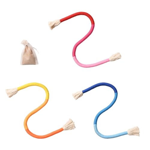 Pumwoy 3 Stück Spielzeug Beißseil, Katzen Spielzeug Interaktives Katzenspielzeug, Interaktives Beißseil, Zahnungsspielzeug für Katzen, Katzenminze Sticks Kausticks für Katzen (60 cm) von Pumwoy