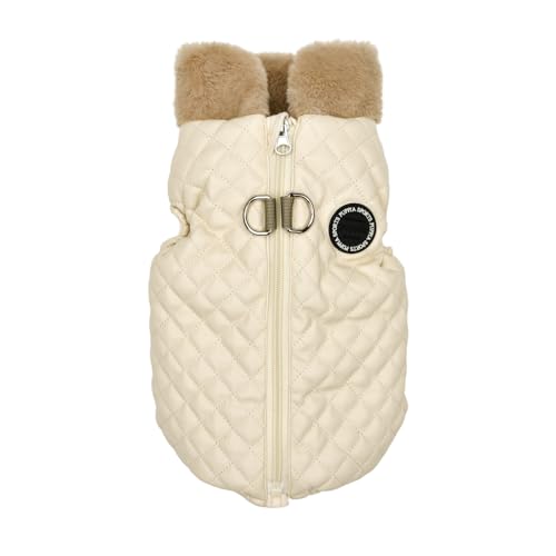 Dia Quilted Vest Jumper Hundemantel Beige L von Puppia