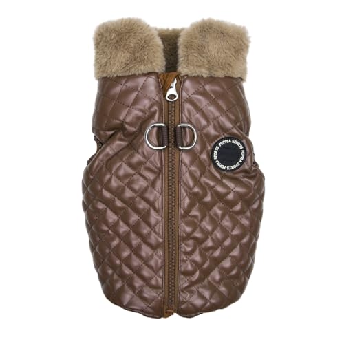 Dia Quilted Vest Jumper Hundemantel Braun L von Puppia