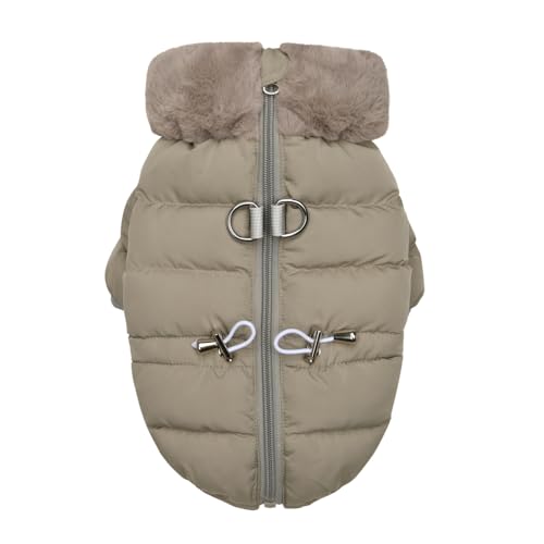 Marshmallow Quilted Jumper Hundemantel Khaki L von Puppia