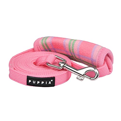 PUPPIA Jaylen Hundeleine, stark, langlebig, bequemer Griff, 11,5 m, für kleine und mittelgroße Hunde, Rosa, Größe L von Puppia