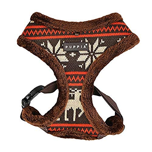 Puppia 66987276 Prancer Harness A, Brown, M von Puppia