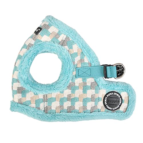 Puppia Brustgeschirr für kleine und mittelgroße Hunde - Arden Harness B - verstellbar und komfortabel, Aqua, L von Puppia