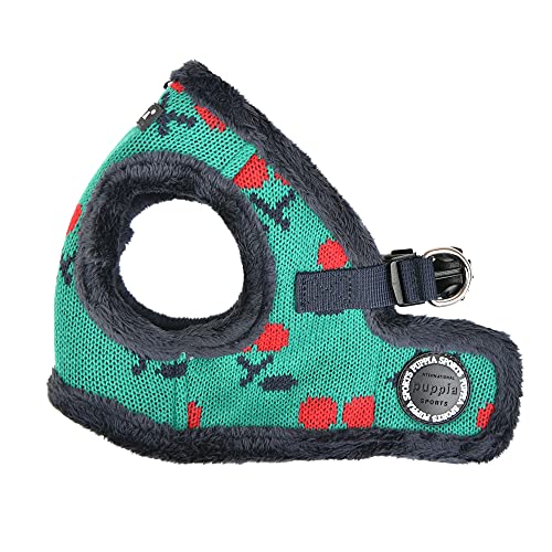 Puppia Brustgeschirr für kleine und mittelgroße Hunde - Cheryl Harness B - verstellbar und komfortabel, Navy Blau, L von Puppia