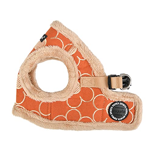 Puppia Brustgeschirr für kleine und mittelgroße Hunde - Florent Harness B - verstellbar und komfortabel, Orange, XL von Puppia