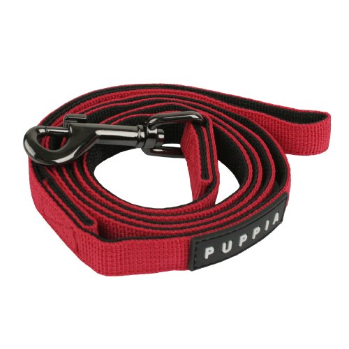 Puppia Hundeleine kleine Hunde - 1,16m, 1,20m & 1,40m - Als Welpenleine geeignet - viele Farben - Hausleine für Hunde, rot von Puppia