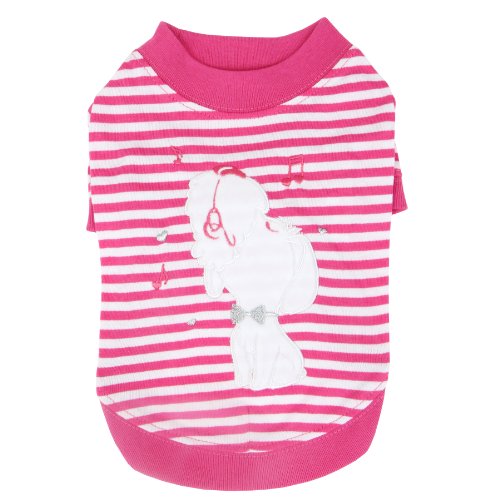 Puppia PALC-TS881 Hundeshirt Mascot, rosa, L von Puppia