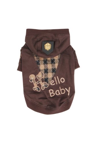 Puppia PALC-TS886 Hundeshirt Hello Baby, braun, S von Puppia