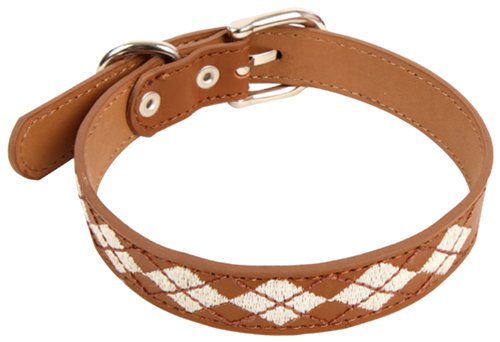 Puppia PAMA-AC988 Trinity Halsband, XL, braun von Puppia