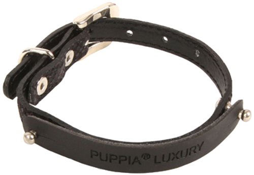 Puppia PAMA-AC991 Madison Halsband, M, schwarz von Puppia