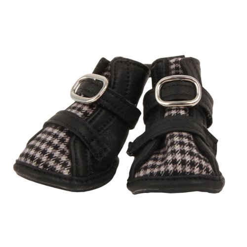 Puppia PAMD-SH068 Houndstooth Schuhe, M, schwarz von Puppia