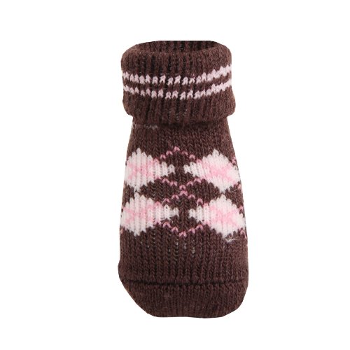 Puppia PAMD-SO072-BR-L Socken Für Hunde Dylan, L, Braun von Puppia