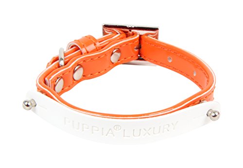 Puppia PAOA-AC1255 Jasmine Halsband, S, orange von Puppia