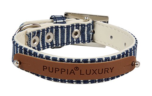 Puppia PAOA-AC1257 Krissy Halsband, S, blau von Puppia