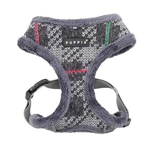 Puppia PAQD-AC1465 Eldric Harness A, Geschirr, S, Grau von Puppia